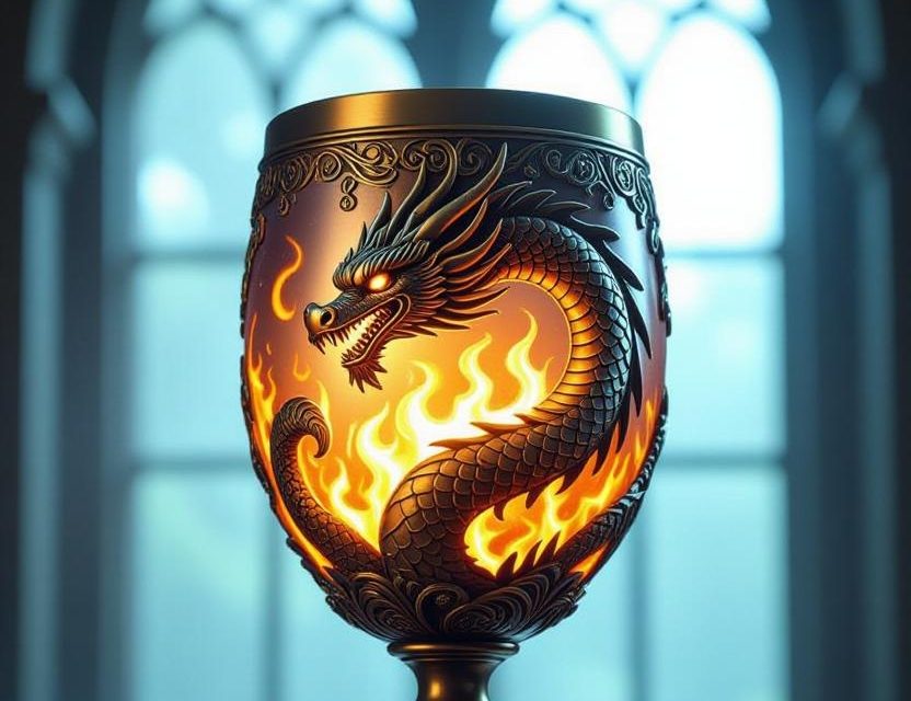 AI generated dragon trophy